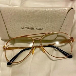 Michael Kors Aviator Rose Gold Prescription Glasses
